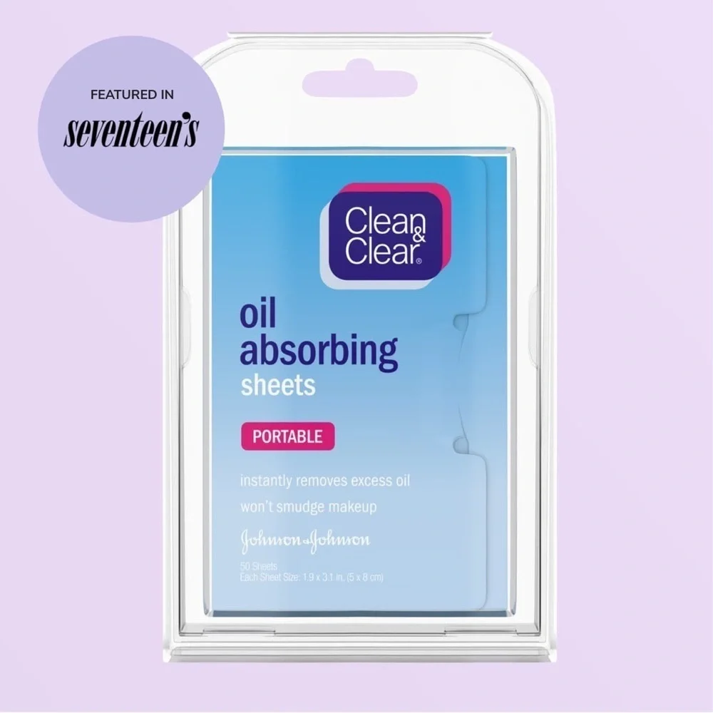 Clean and Clear Oil Absorbing Sheets 50 Sheet Pack